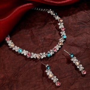 Multi Necklace with Earrings Jewellery Set for Women