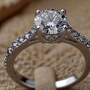 Nova Diamond Solitaire Silver Ring
